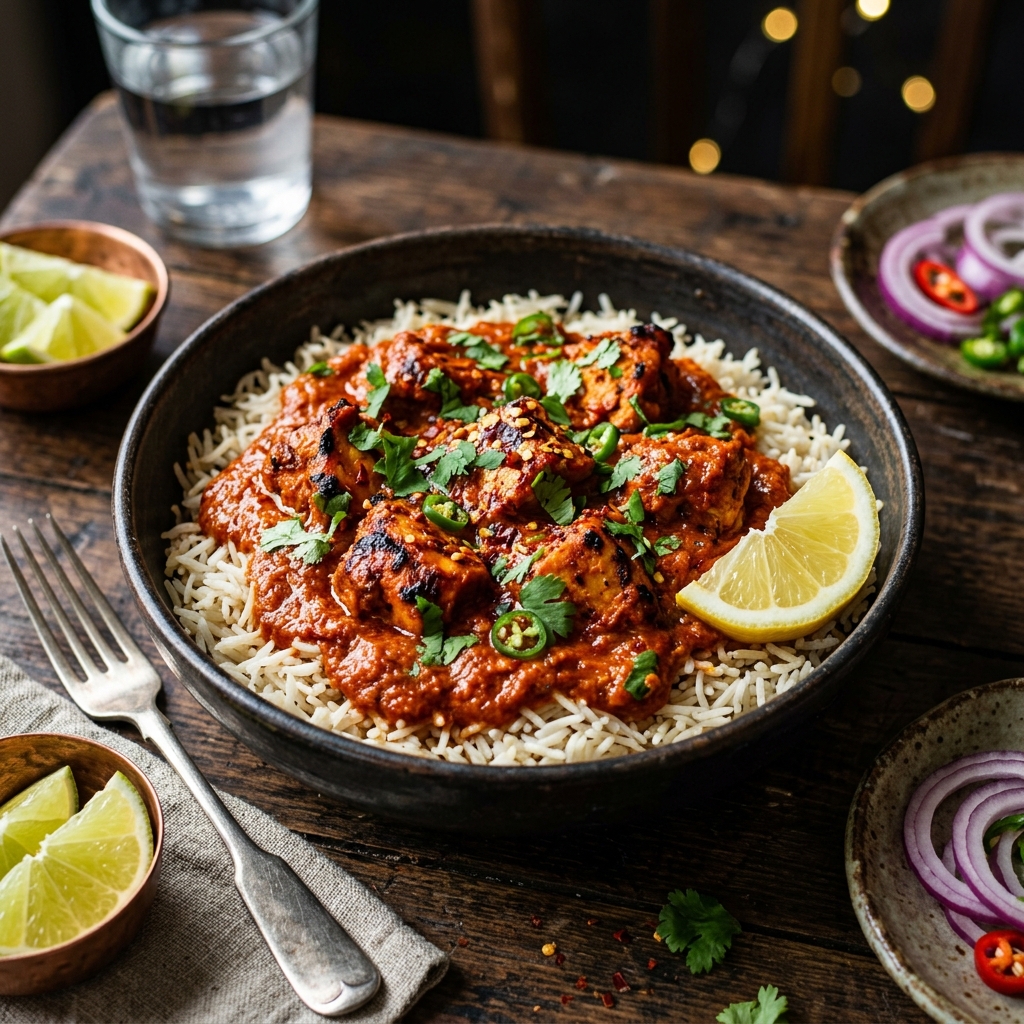 Masala Chicken Rice Bowl