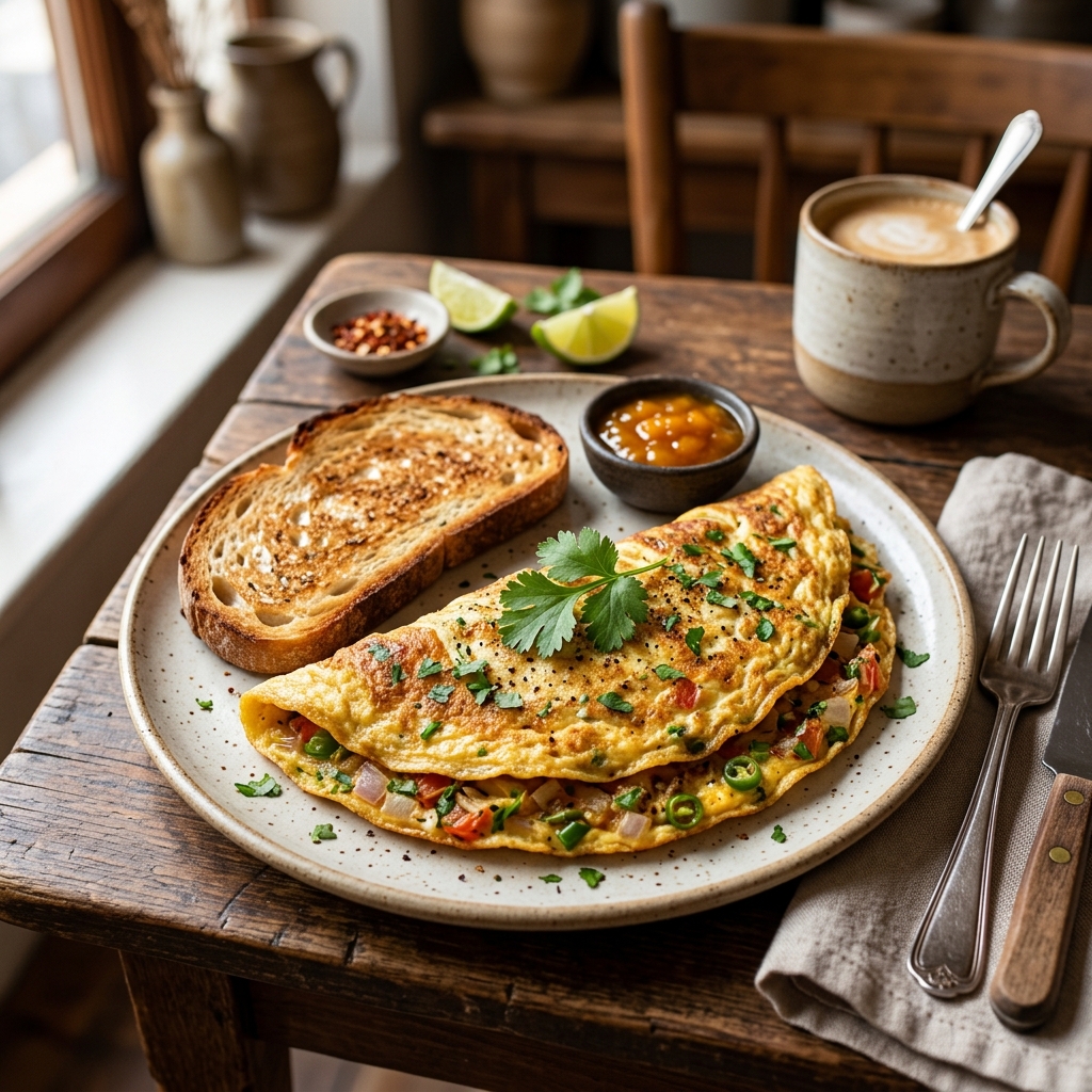 Omlette & Bread